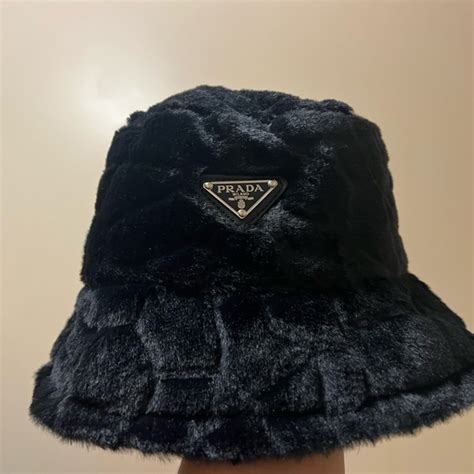 prada hat wool|fluffy bucket hat prada.